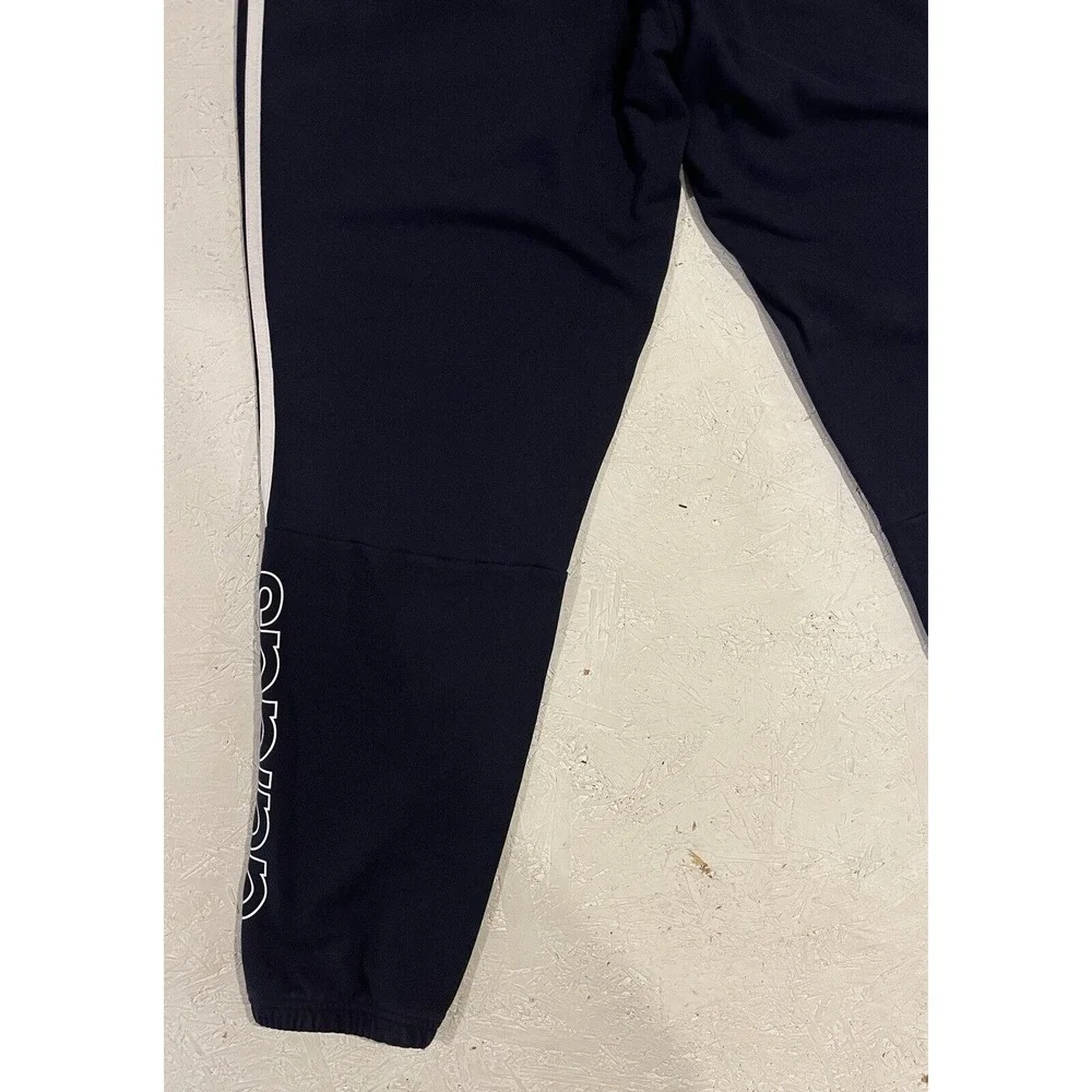 adidas Mens XL Spellout Logo Jogger Athletic‎ Pants GE0792 LegInk Navy 3-Stripe